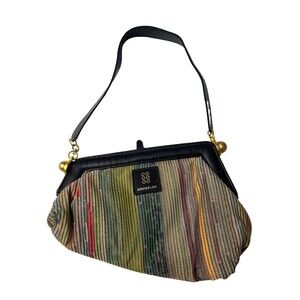 KOORELOO Velvet Striped Multi Asymmetrical Shoulder Bag